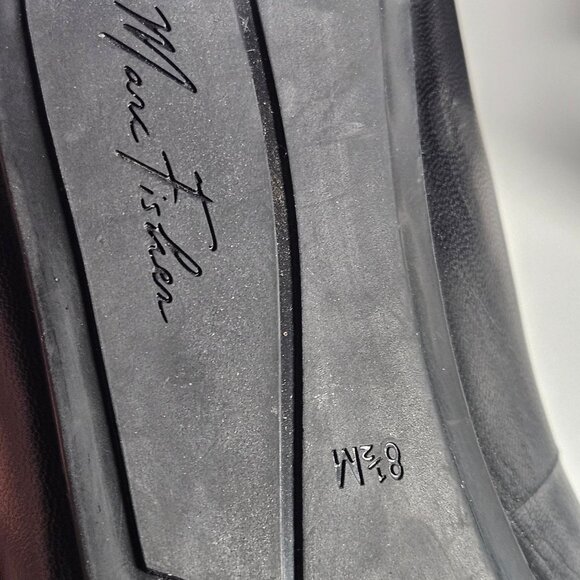 Marc Fisher Women’s Black Leather Heels 8.5M | Quiet Luxury | Coquette | Minimal - Picture 13 of 15